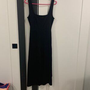 Black jumper with tie waste